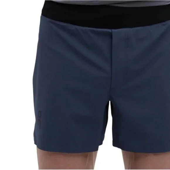 ON-Running 5" Lightweight Running Shorts Denim Black ( S ) - Picture 2 of 7